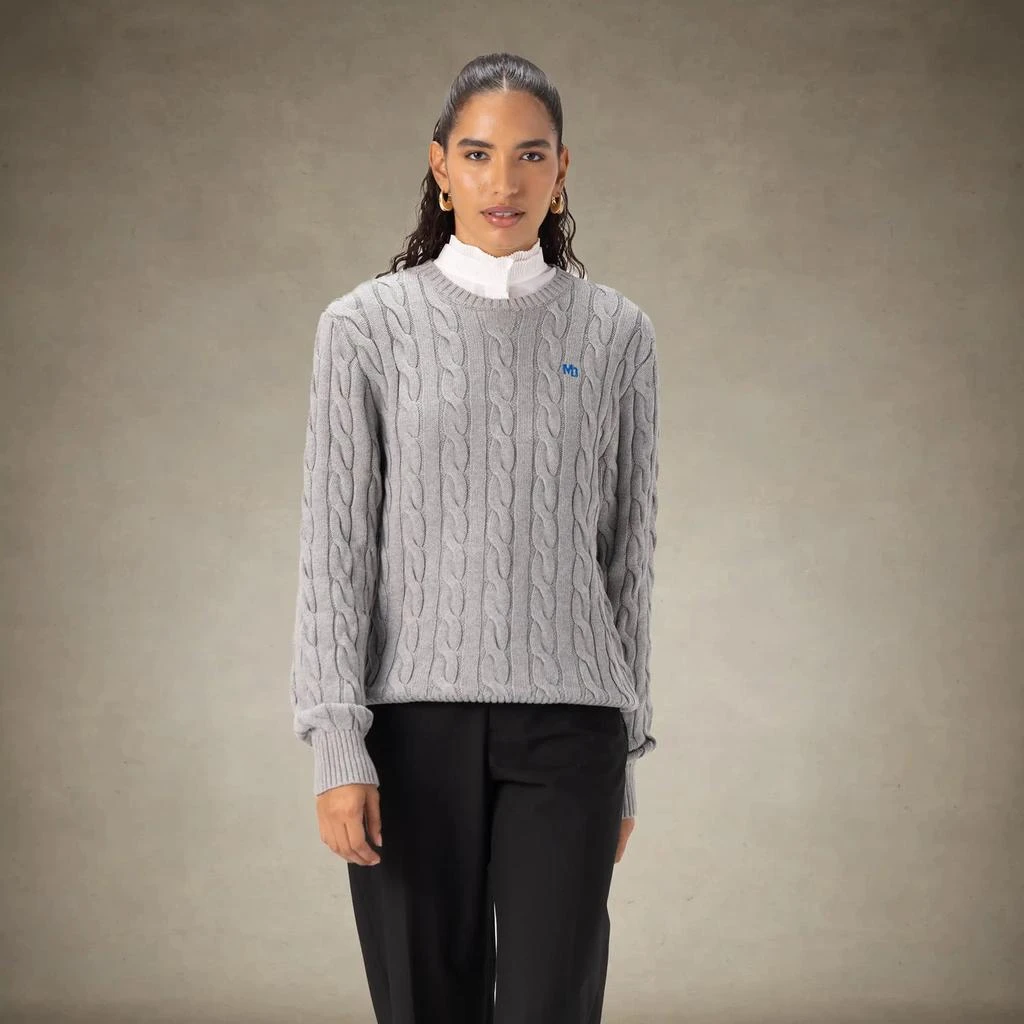 Members Only Women's Crew Neck Cable Sweater 1