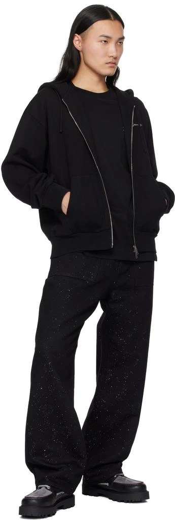 Givenchy Black Hubert Objects Print Zipped Hoodie 4