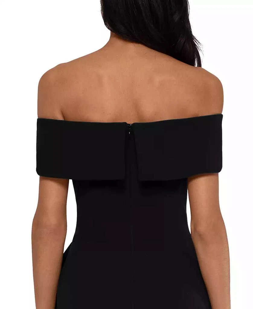 Betsy & Adam Petite Off-The-Shoulder Mermaid Gown 5