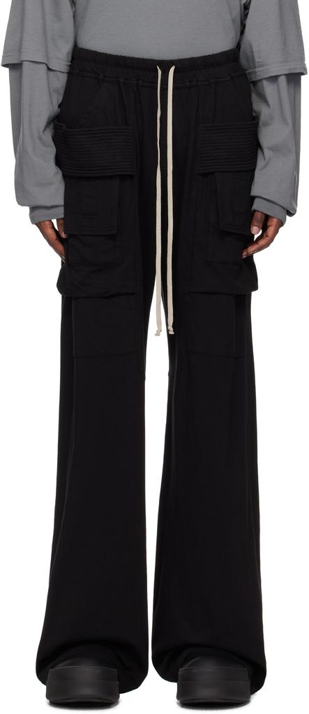 rick owens porterville bela カーゴベラ　44 RICK OWENS DRKSHDW Porterville Jumbo Belas Black Double