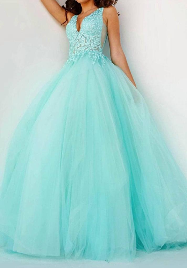 Jovani Jovani - Embroidered Bodice Ballgown