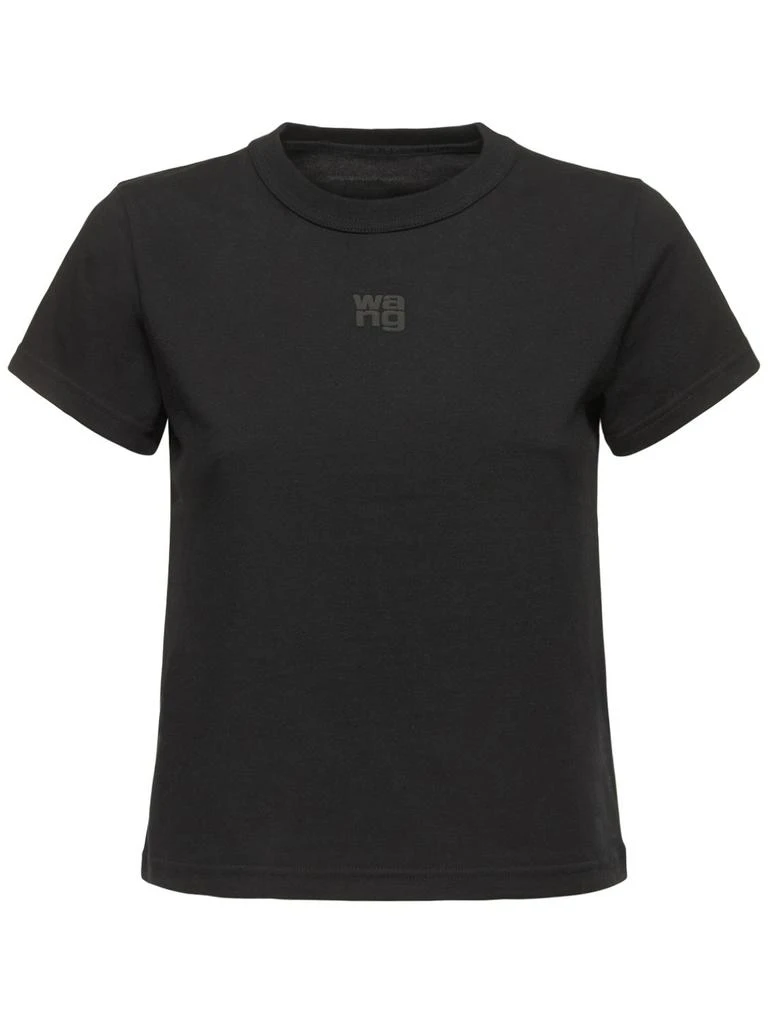 ALEXANDER WANG Essential Shrunk Cotton Jersey T-shirt 1