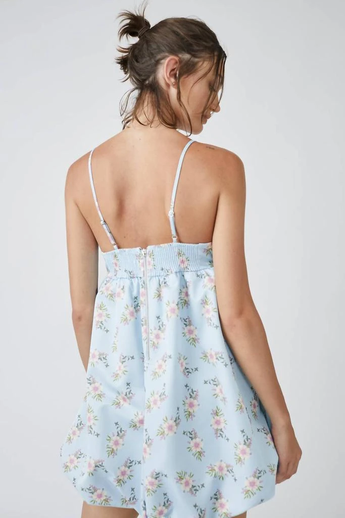 Free People In A Bubble Mini Dress In Blue 3