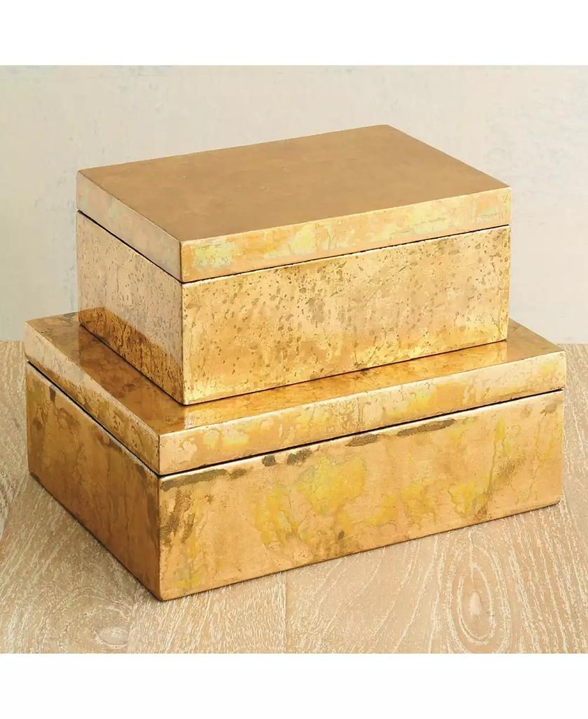 Global Views Luxe Gold Leaf Box Large
