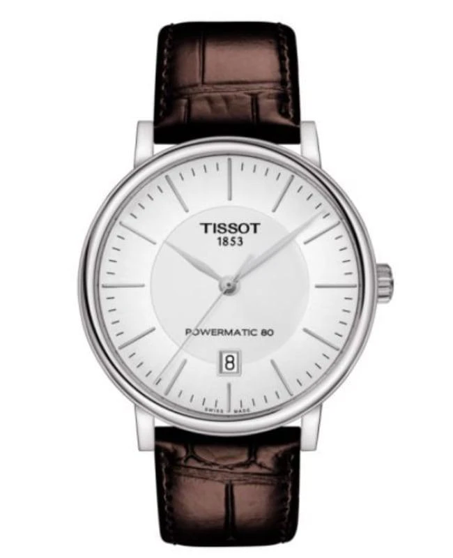 Tissot Tissot Carson Premium Silver Dial Leather Strap Men's Watch T122.407.16.031.00 1