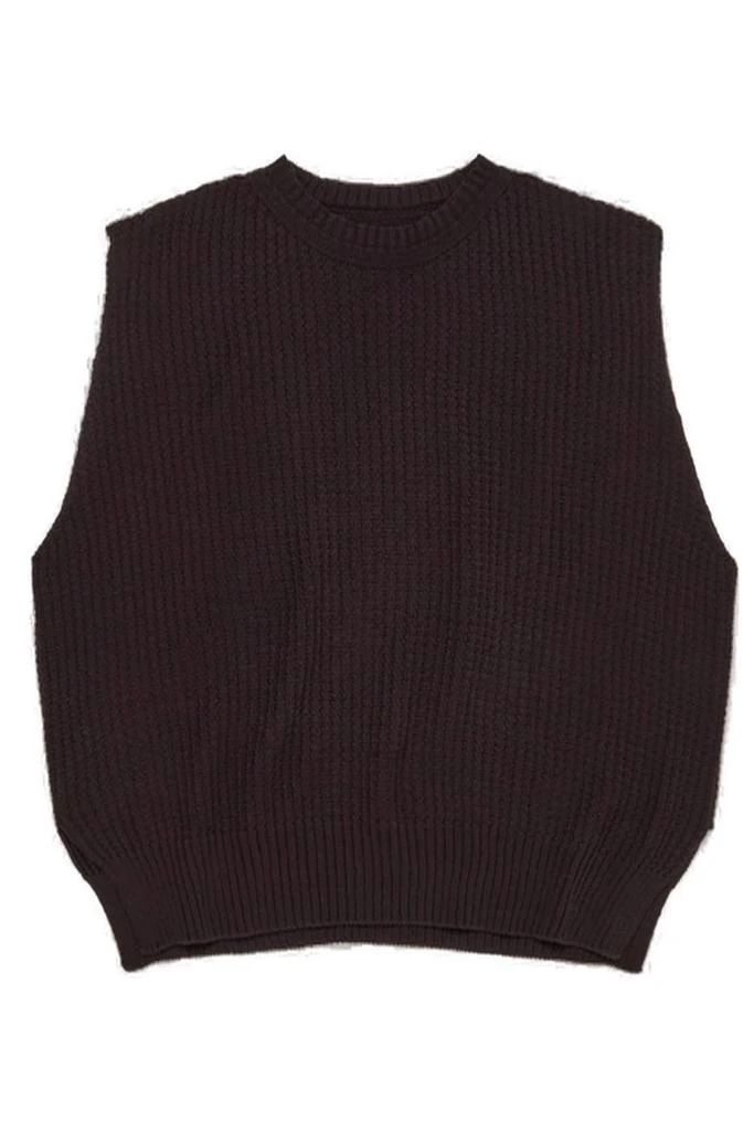 Homme Plissé Issey Miyake Homme Plissé Issey Miyake Crewneck Sleeveless Ribbed Jumper 1