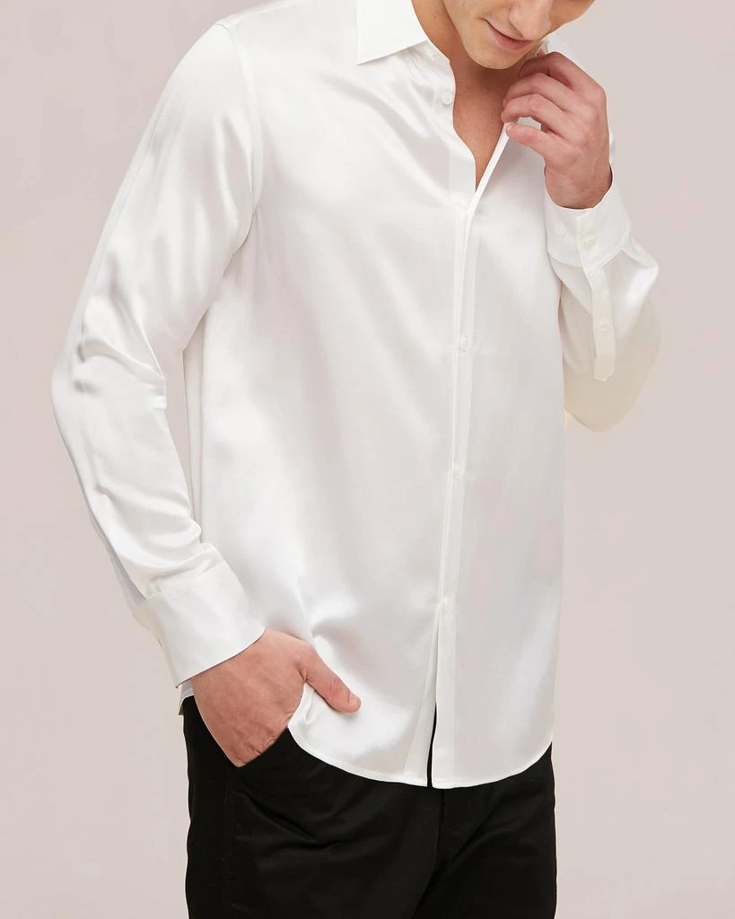 LILYSILK 22MM Mulberry Silk Basic Mens Shirt 4
