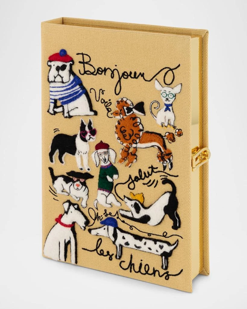 Olympia Le-Tan Les Chiens Caramel Book Clutch Bag 2