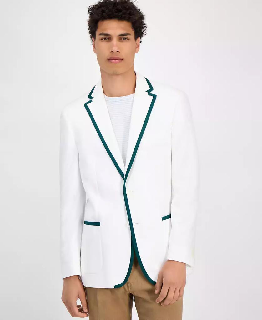 Tommy Hilfiger Men's Modern-Fit Green Tipped Weave Sport Coat