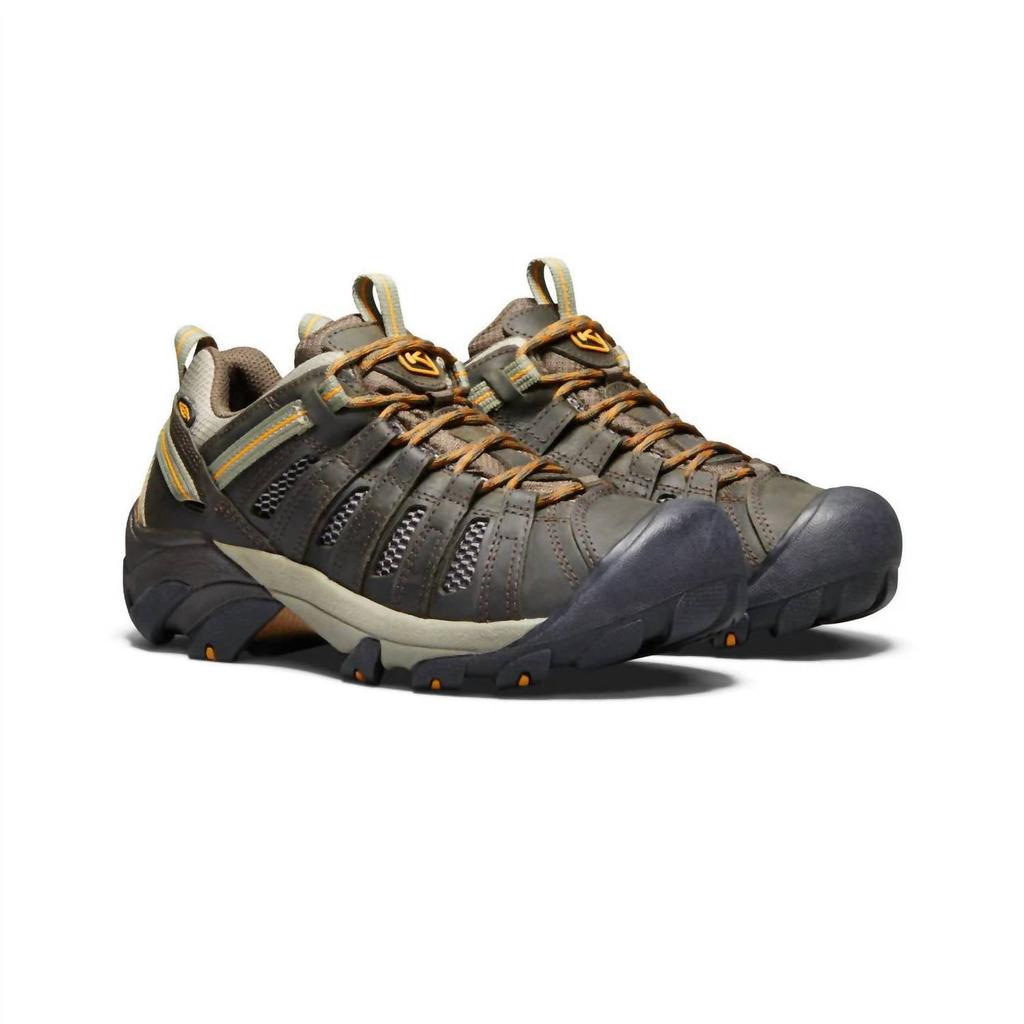 Keen Men's Voyager Sneaker In Black Olive/inca Gold