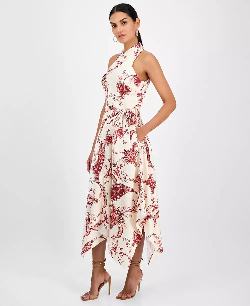 RACHEL Rachel Roy Women's Lary Floral Asymmetric-Hem Halter Dress
