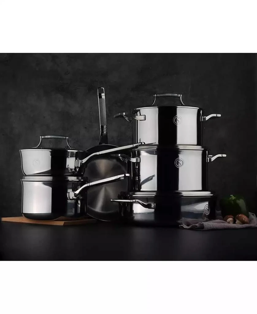 SAVEUR SELECTS Voyage Series Tri-Ply Stainless Steel 11-Pc. Cookware Set 7