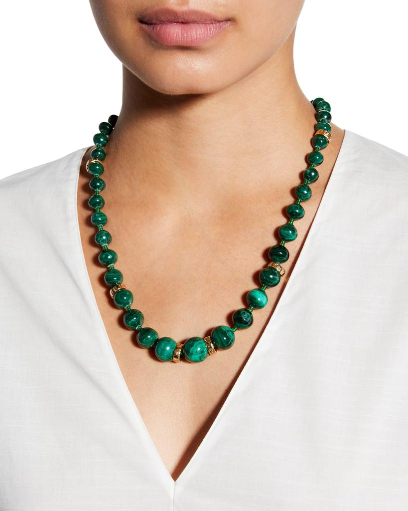 Devon Leigh Cascading Malachite Necklace