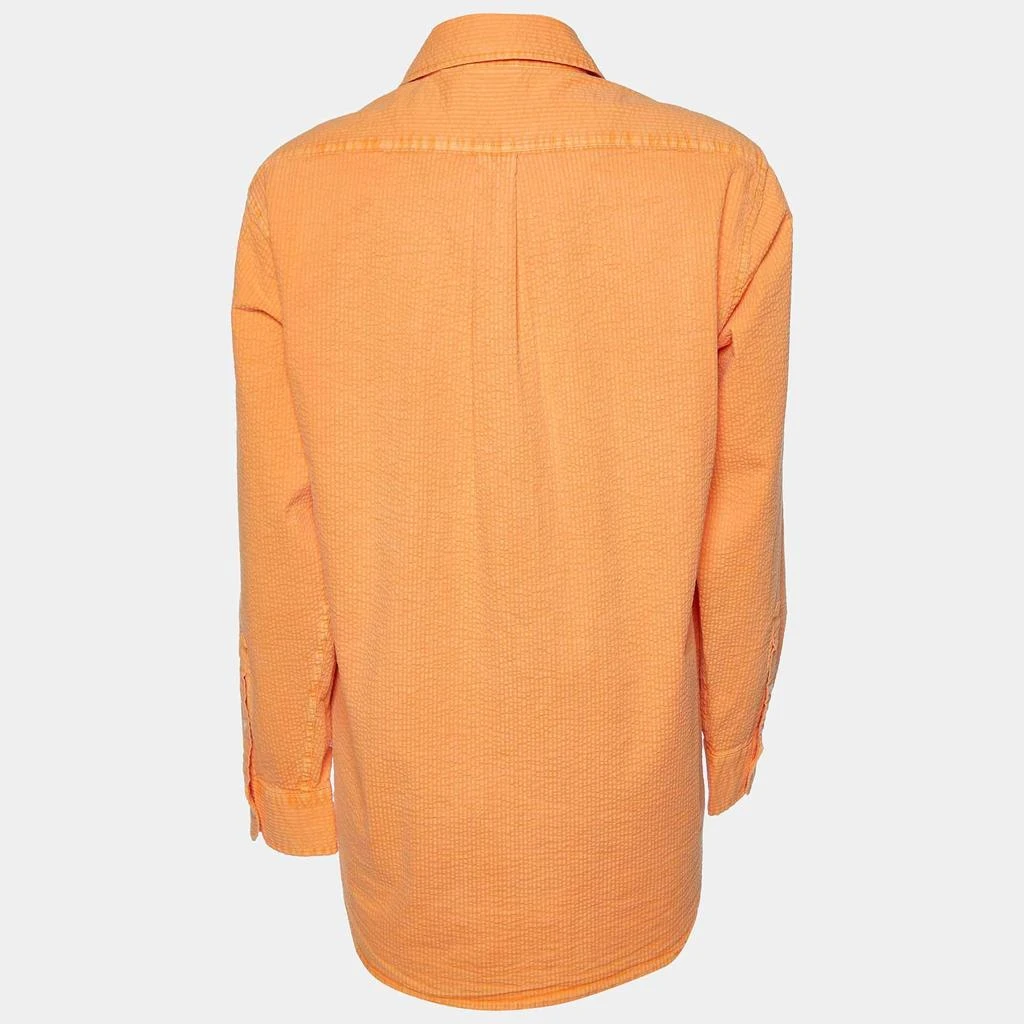 Kith Kith Orange Cotton Seersucker Ora Button Down Shirt XS 2