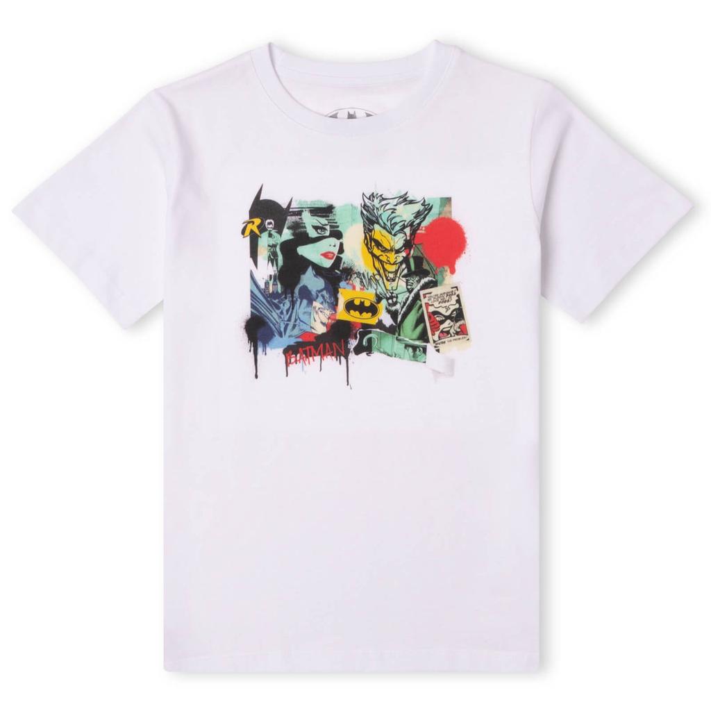 Original Hero DC Batman Collage Kids' T-Shirt - White