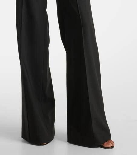 Costarellos Stelle embellished wool-blend slim pants 5