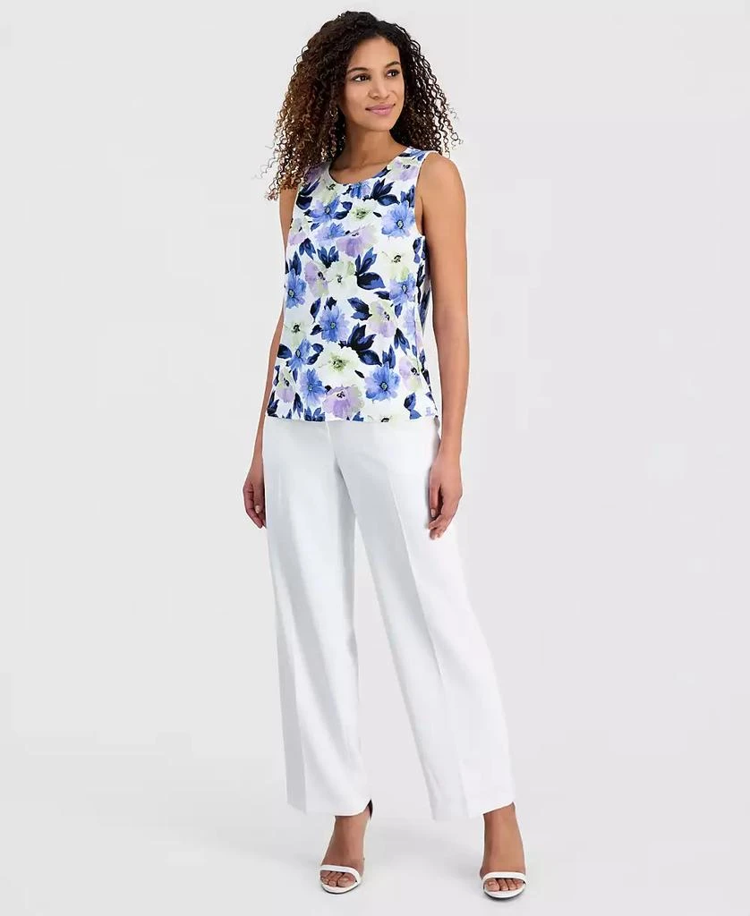 Kasper Women
s Sleeveless Shirred-Neck Shell 2