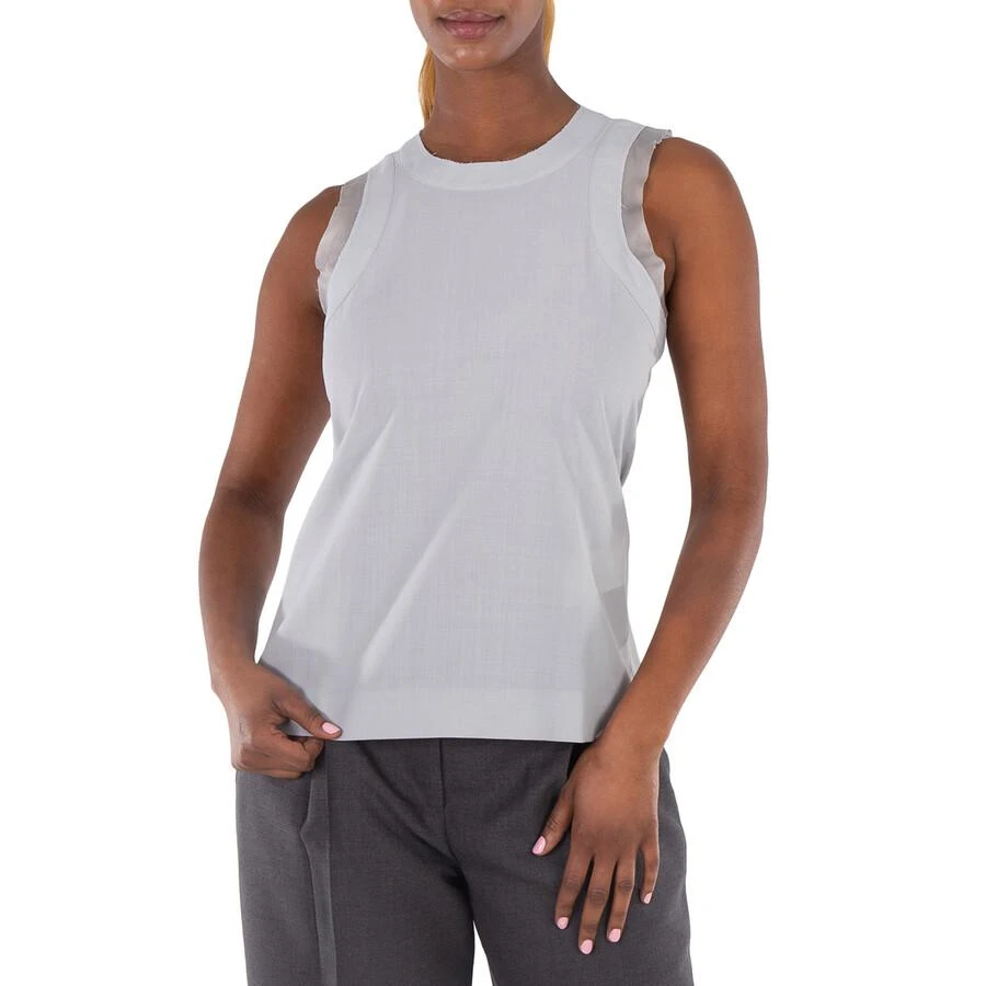 Sacai Zipped-Back Round-Neck Tank Top 1