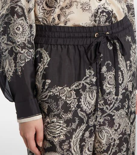 Zimmermann Rhiannon paisley silk wide-leg pants 4