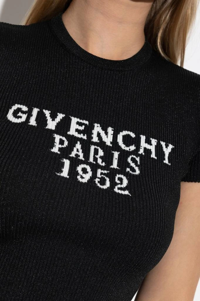 Givenchy Givenchy Paris 1952 Jacquard Cropped Knit Top 5