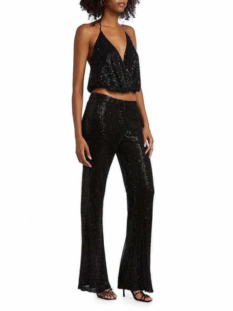Ramy Brook Ramy Brook - Olivian Sequined Straight Leg Pants 5