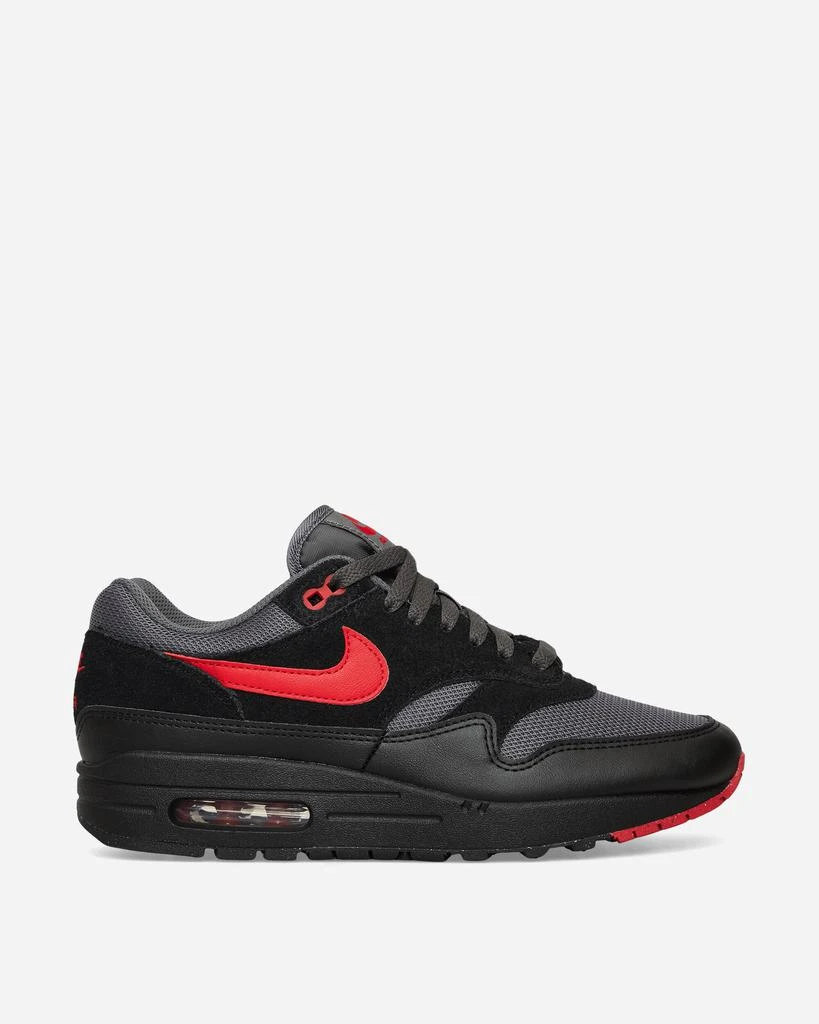 NIKE Air Max 1 Essential Sneakers Black / Iron Grey / University Red 1