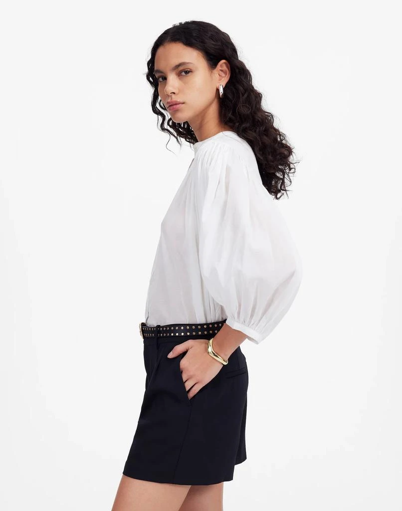 Madewell Easy Pleated Trouser Shorts in Crepe 3