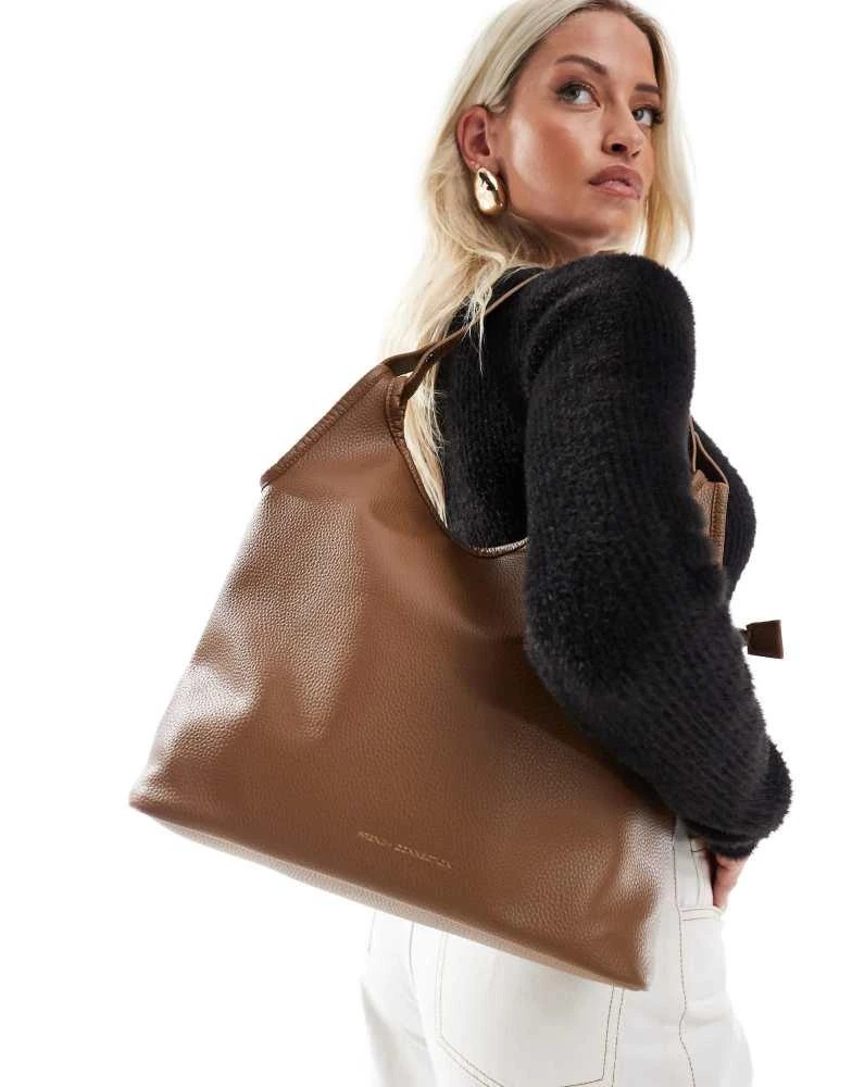 French Connection French Connection slouchy shopper bag in mocha 1