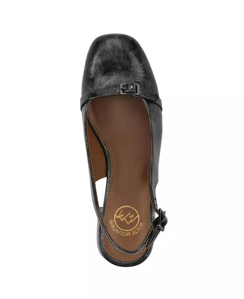White Mountain Women's Later Slingback Block Heel Pumps 4
