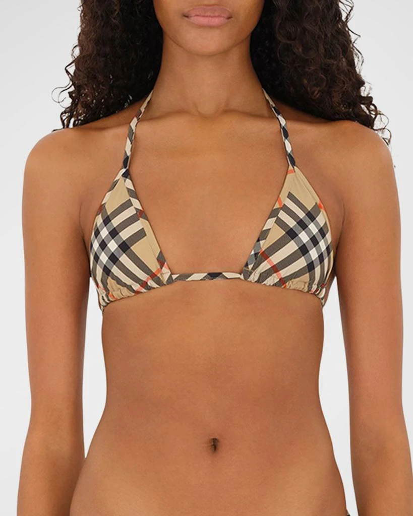 Burberry Signature Check Triangle Bikini Top 2