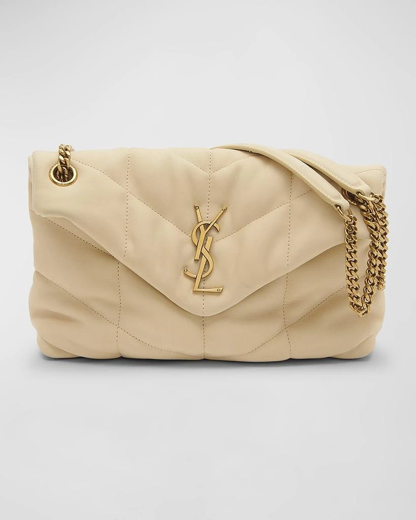 Yves Saint Laurent Lou Puffer Toy YSL Shoulder Bag in Quilted Nubuck 1