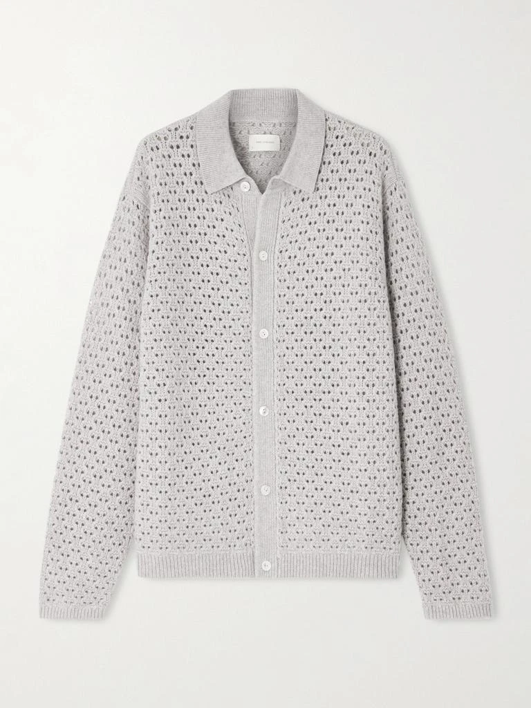 AIMÉ LEON DORE Open-knit Wool-blend Shirt