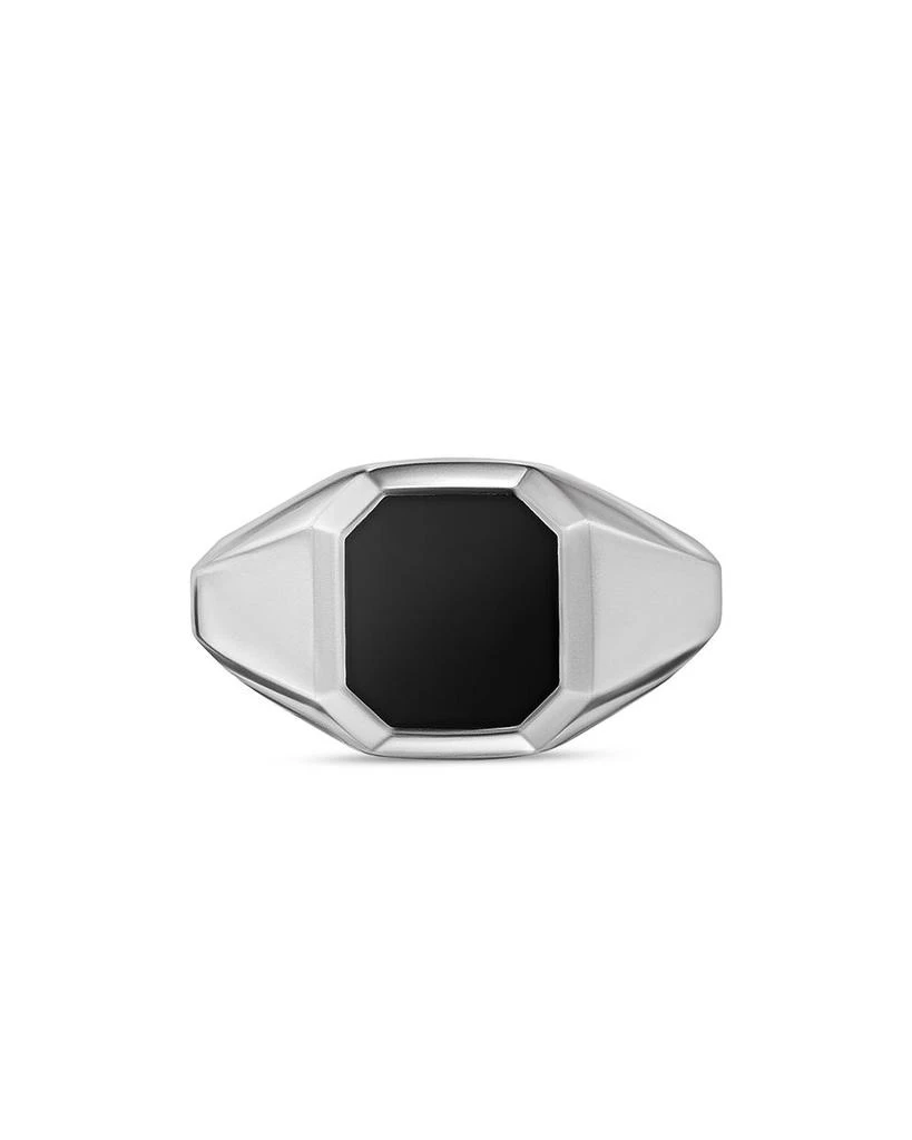 David Yurman Men
s Streamline® Signet Ring in Sterling Silver with Black Onyx, 14mm 4