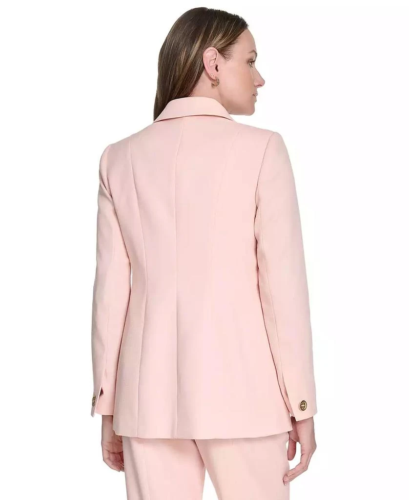 Tommy Hilfiger Women's Notched Collar One-Button Blazer 4