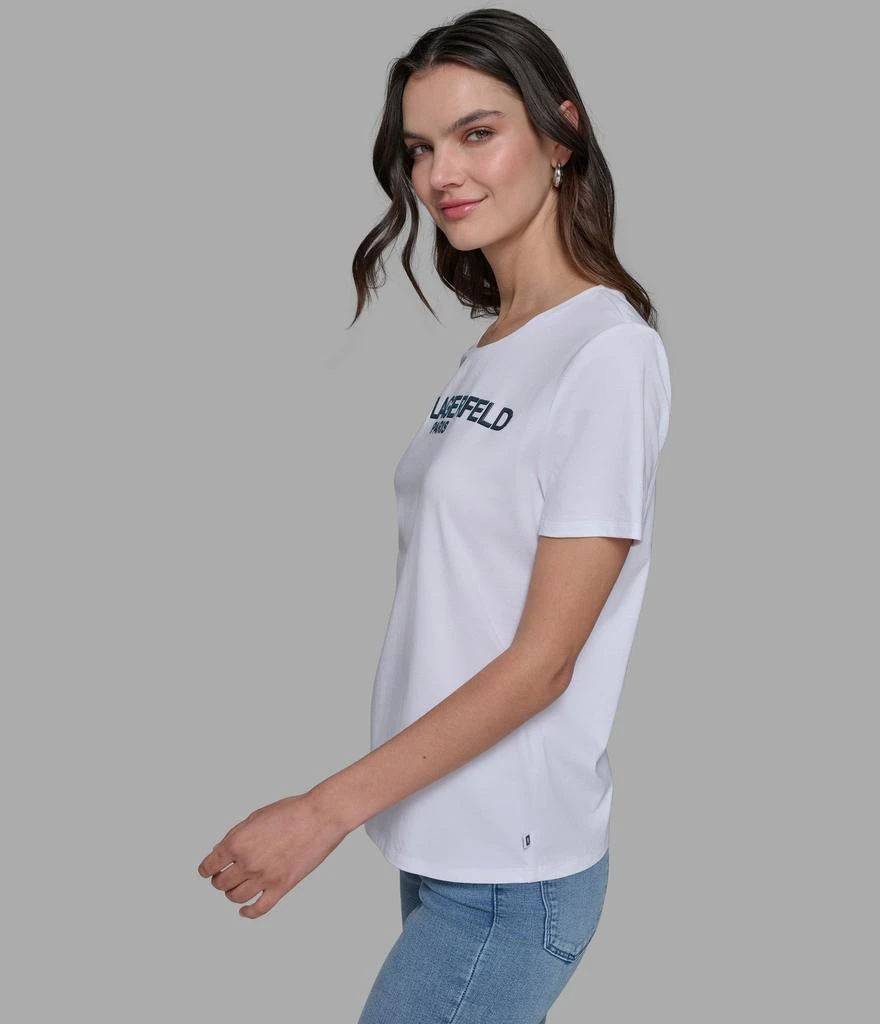 Karl Lagerfeld Paris IRRIDESCENT LOGO TEE 3