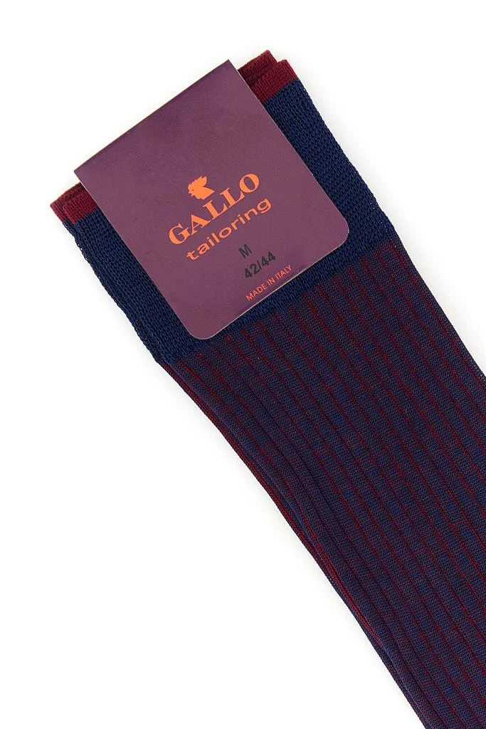 GALLO Two-tone cotton socks 3