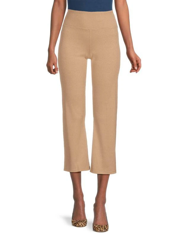 Calvin Klein Ribbed Cropped Pants 1