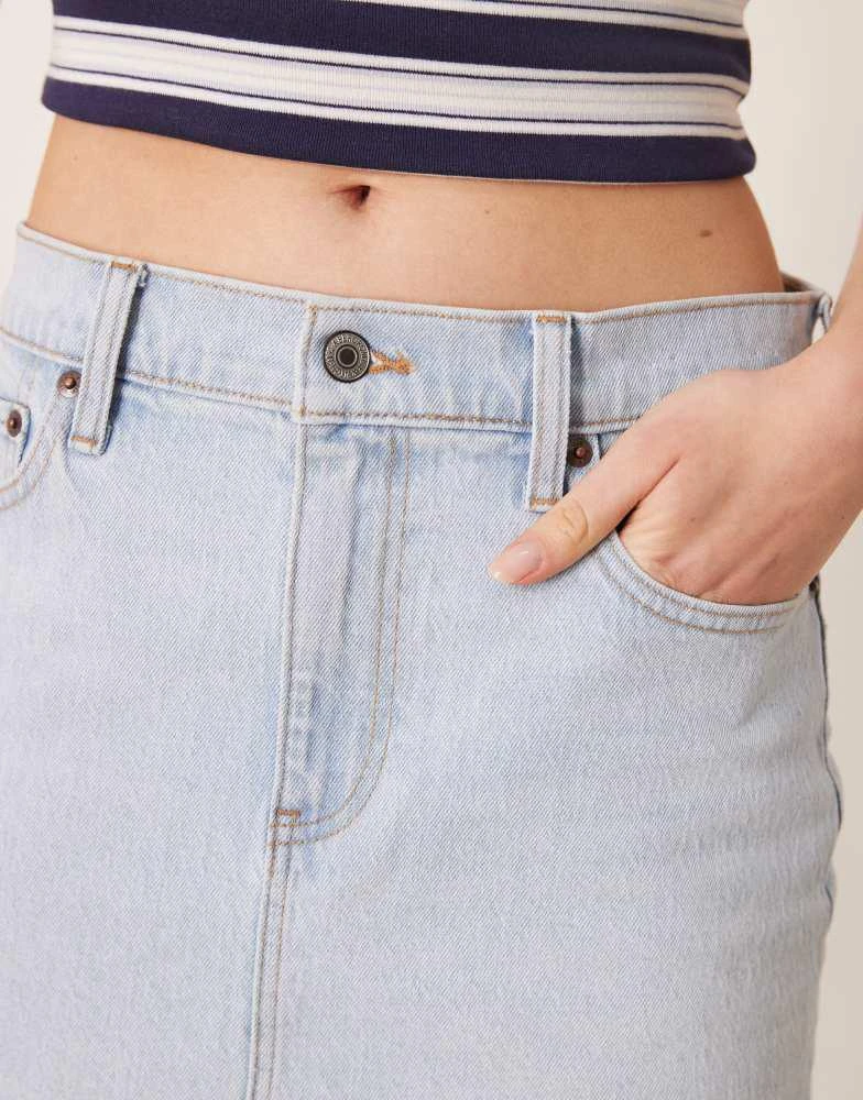 Abercrombie & Fitch Abercrombie & Fitch denim mini skirt in blue wash 5