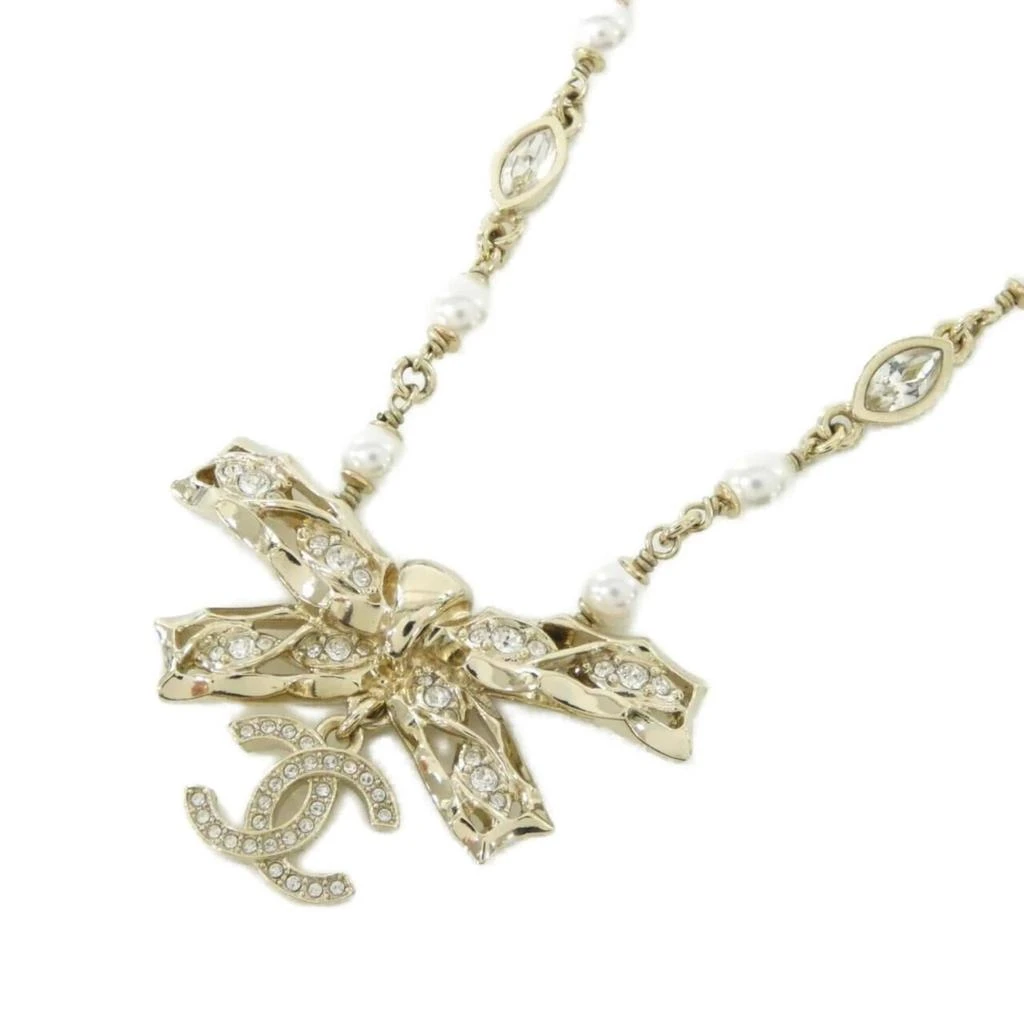 Chanel gold Clear Artificial ivory Necklace (Pre-Owned)