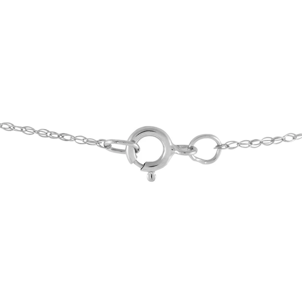 Non Branded 14K White Gold 0.20ct Diamond and Citrine Pendant Necklace PD4-15513WCIT 3