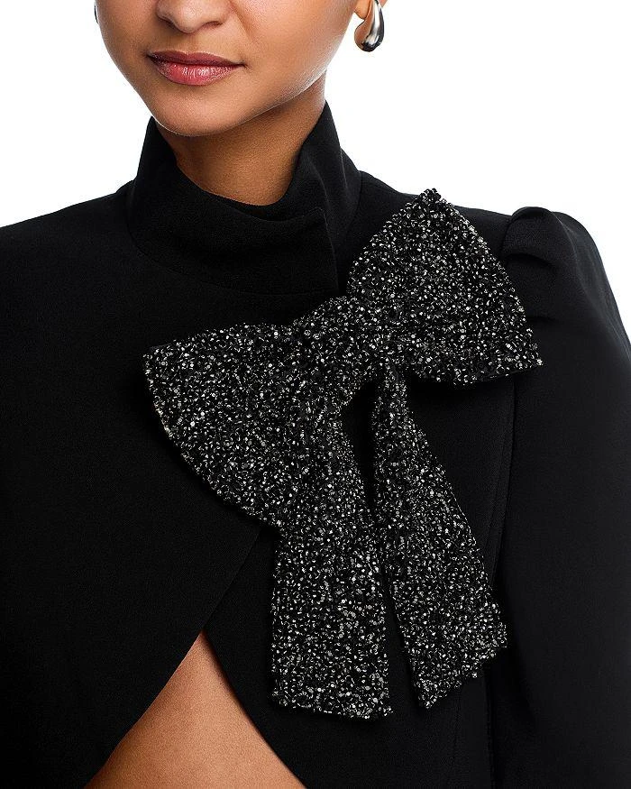 Alice + Olivia Addison Embellished Bow Crop Jacket 5