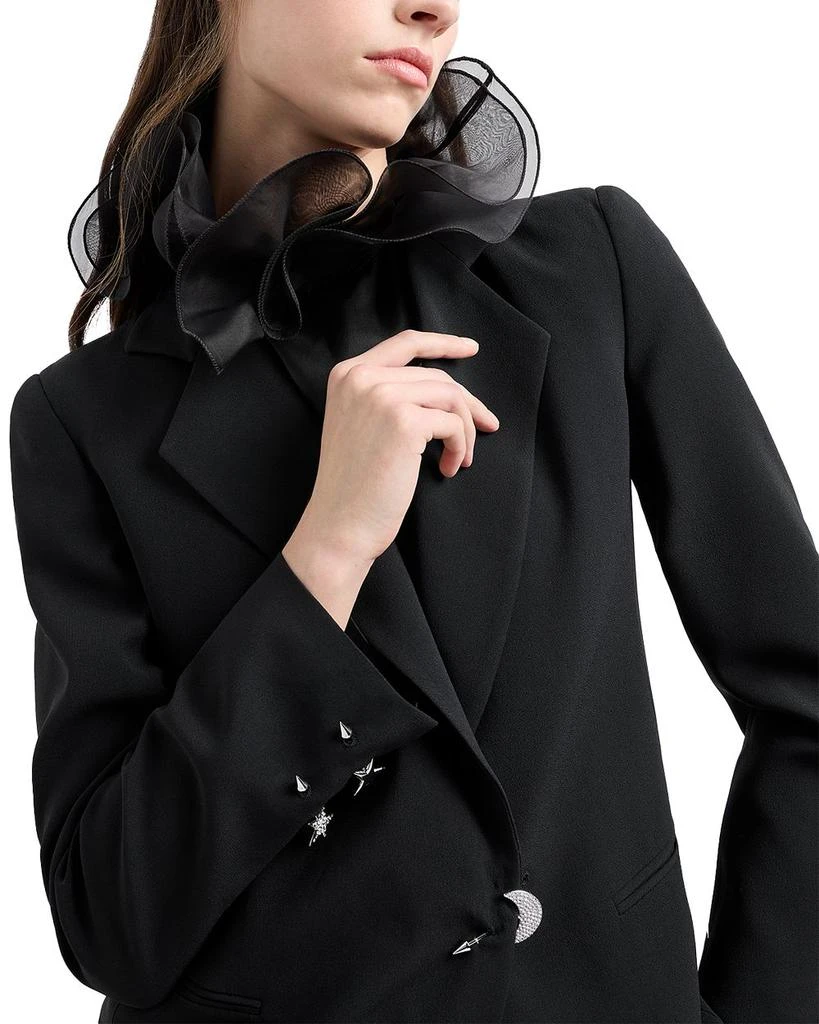 Emporio Armani Silk Ruffle Shirt 4
