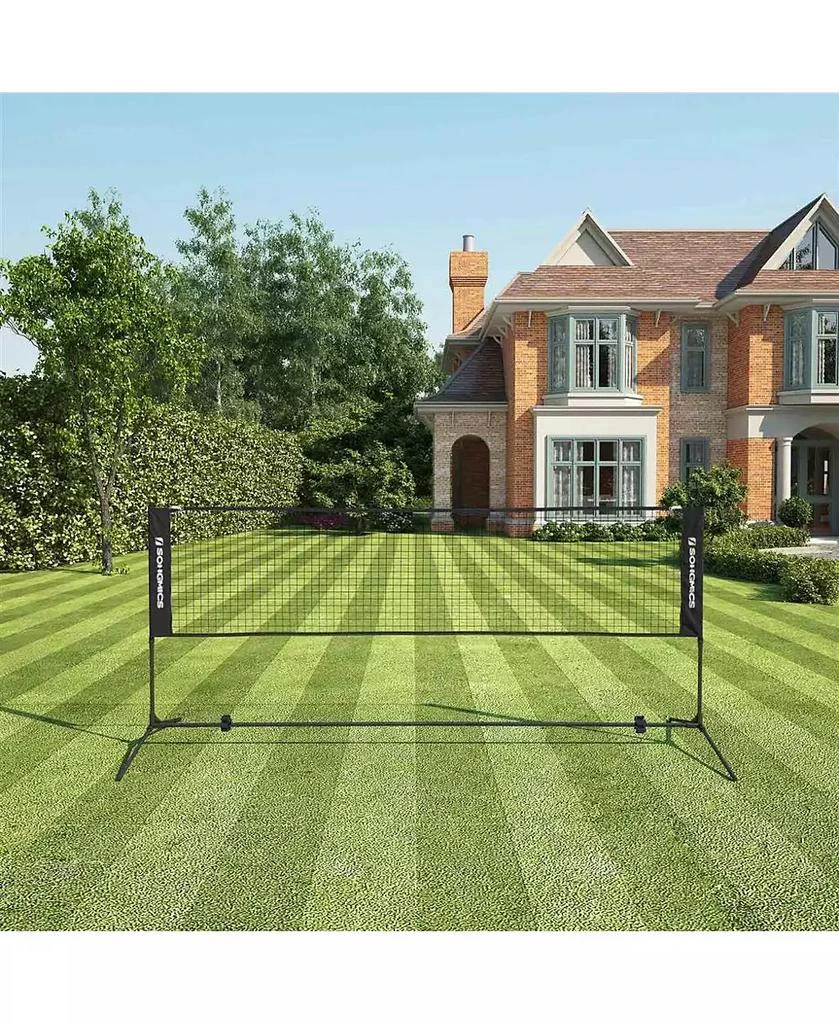Slickblue Badminton Net Set, Portable Sports Set for Badminton, Tennis, Kids Volleyball, Pickleball, 16.5 Feet Long 3