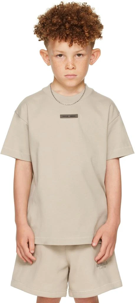 Essentials Kids Taupe Essential Lounge T-shirt 1