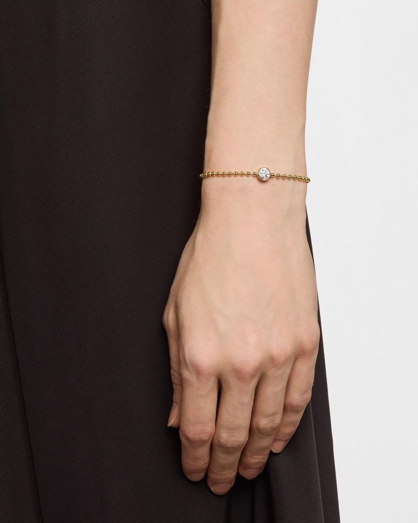 POPPY FINCH Round Lab Diamond Ball Chain Bracelet