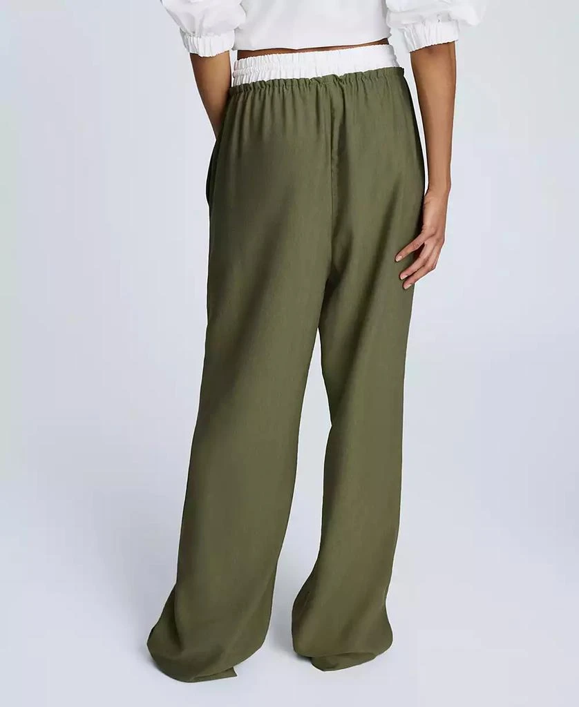 Kenneth Cole Women's Pull-On Wide-Leg Drawstring Pants 2