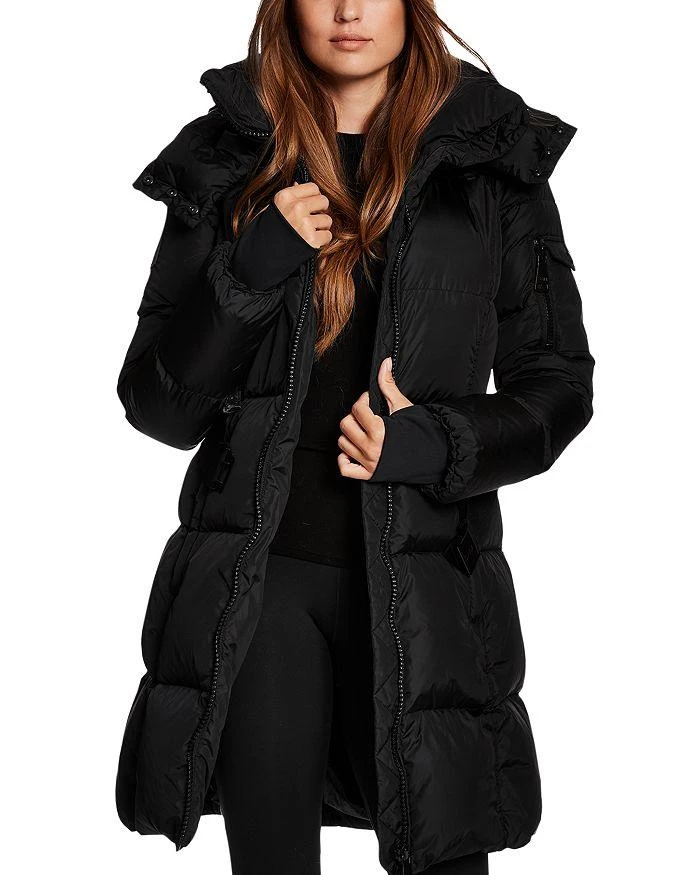 SAM. Noho Belted Hooded Long Puffer Coat 4