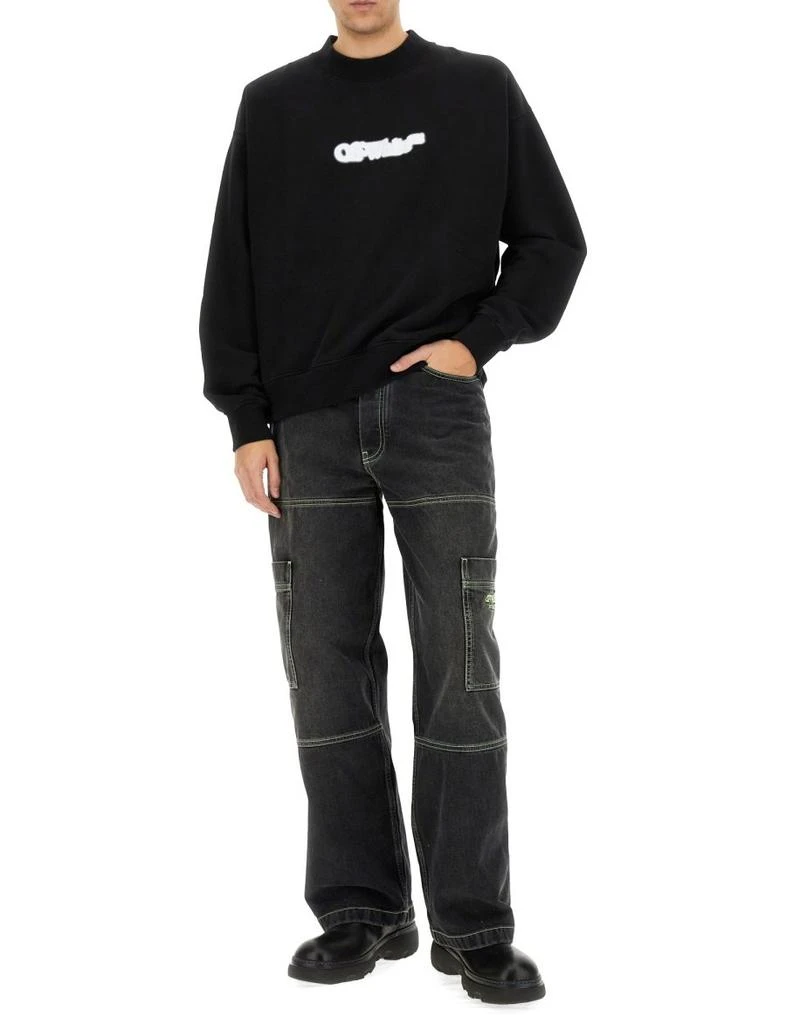 Off-White Off-White Logo Printed Crewneck Sweatshirt 3