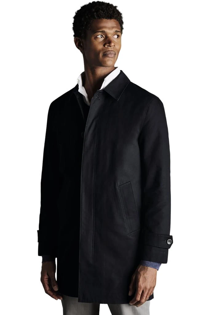 Charles Tyrwhitt Men's Classic Showerproof Cotton Raincoat 1