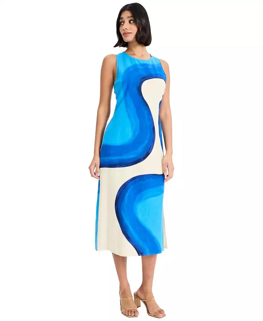 Donna Morgan Women's Sleeveless Crewneck Midi Dress - Dresses & Skirts -  Free Shipping - BeyondStyle